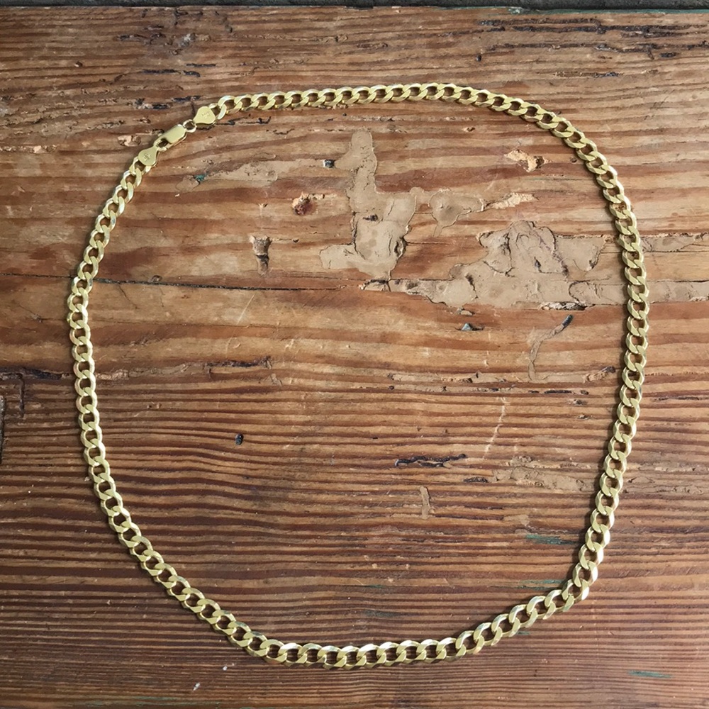 Gold Plated Sterling Silver Chain